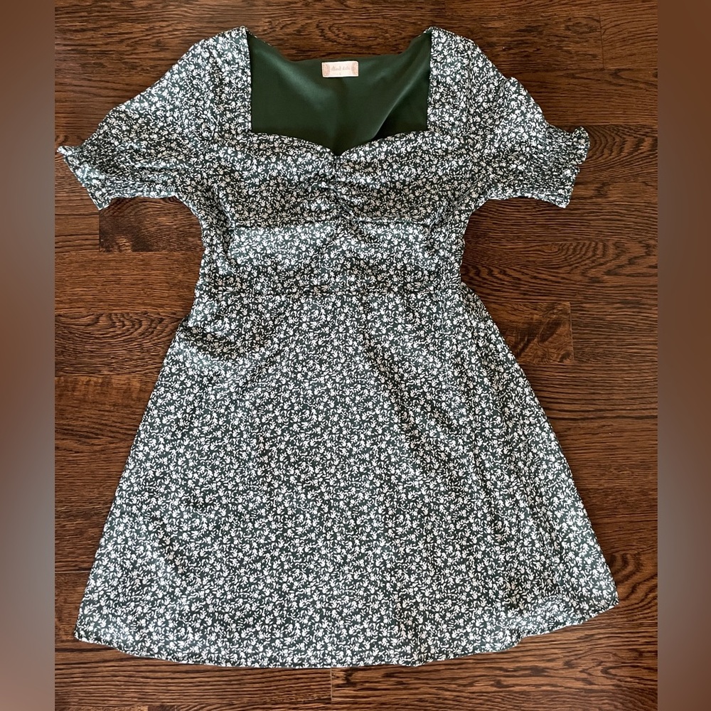 Altard State Green Floral Dress